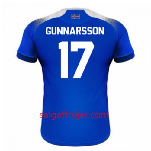 Island Fodboldtrøjer Gunnarsson 17 Hjemmebanesæt VM 2018 Island Fodboldtrøjer Gunnarsson 17 Hjemmebanesæt VM 2018